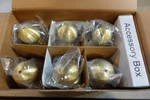 Defiant Satin Brass Hall And Closet Passage Door Knobs - 6 Pack. Fixed Price $34.99.