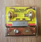 Mag Security 8785 Mortise Lock Bit Key Brass Door Knob Set New Sealed. Fixed Price $27.99.