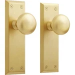 Signature Hardware Hubbard Solid Brass Dummy Set Door Knob Satin. Fixed Price $49.99.
