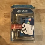 Schlage FA51 619 Keyed Entry Merano Lever Satin Nickel Door Lock. Fixed Price $30.74.