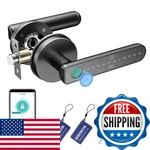 Biwibon Fingerprint Door Knob With 5 Unlock Options, Ant. Fixed Price $74.70.