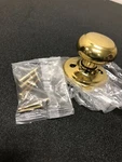 GA12T3 Troy Single Dummy Door Knob From The Welcome Home Series - Polished Brass. Fixed Price $11.91.