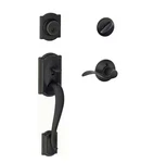 Schlage Camelot Aged Bronze Single Cylinder Door Handleset With Accent. Fixed Price $60.00.