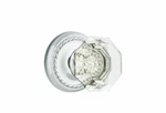 Emtek Privacy Polished Chrome Old Town Crystal + Rope Rosette Door Knob Handle. Fixed Price $214.99.