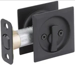 Kwikset 335SQT Square Privacy Pocket Door Lock Iron Black Bed/bath 93350-051 New. Fixed Price $16.95.