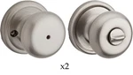 2 Kwikset 730H 15 Rcal Rcs Ki Gc Privacy Doorknob Hancock Satin Nickel 97300-868. Fixed Price $34.99.