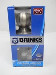 Brinks Ball Knob Satin Nickel Interior Locking Door Handle Set 2112-109. Fixed Price $17.00.