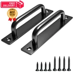 Ptoahqu 2PCS 5.8 Barn Door Handle, Premium Aluminum Inches, Black. Fixed Price $13.29.