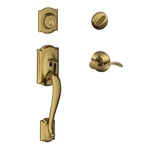 Schlage Camelot Single Cylinder Handleset Left Accent Lever Antique. Fixed Price $224.12.