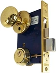 Marks 22AC Rhr Double Cylinder Iron Gate Ornamental Mortise Lock Set With 2-1/2". Fixed Price $131.92.