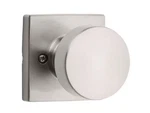 Kwikset Pismo Satin Nickel Square Half-dummy Flat Door Knob. Fixed Price $12.90.