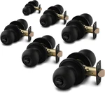 Matte Black Privacy Door Knobs - Heavy Duty, 6 Pack, Easy Install. Fixed Price $100.99.