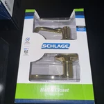 Schlage Hall & Closet Doorknob Bright Brass Finish Accent Lever Easy Install. Fixed Price $16.00.