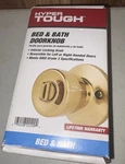 Hyper Tough Bed Bath Privacy Doorknob Gold Interior Locking. Fixed Price $14.00.