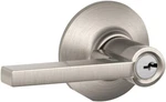 Schlage Latitude Satin Nickel Keyed Entry Lever 1-3/4 In.. Fixed Price $49.99.