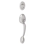 Schlage Plymouth Exterior Handleset With Deadbolt, Bright. Fixed Price $162.30.