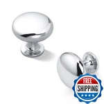 Knobonly 30 Pack Cabinet Knobs Polished Chrome 1-1/4 Inch Kitchen Drawer Pulls. Fixed Price $72.09.