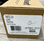 Kwikset 788TDL-514 Trafford Non-turning One-sided Dummy Door Lever, Matte Black. Fixed Price $9.99.