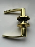 Shield Security Passage Lockset Straight Lever Polished Brass Finish #913814 New. Fixed Price $24.40.