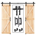 Easelife 8 Sliding Barn Door Track And Ft-double Kit, Black. Fixed Price $168.72.
