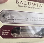 Baldwin Ashbury Premium Half Dummy Lever Crystal Venetian Bronze New Open Box. Fixed Price $30.32.