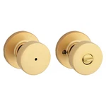 Kwikset Pismo Satin Brass Privacy Door Knob Round Rose Easy Install Bedroom Bath. Fixed Price $45.19.