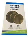 First Secure By Schlage Hall And Closed Door Knob Antique Brass Always Unlock. Fixed Price $12.99.