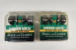 Lot Of 2 Weiser Hall And Closet Non-locking Door Knobs Brushed. Fixed Price $30.00.