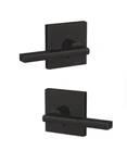 Set Of Schlage Matte Black FC21 622 Collins Non-turning Latitude Lever. Fixed Price $41.00.