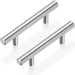 Estmoon 30 Pack Brushed Nickel Cabinet Handles Inch Hole Center Drawer Pull.... Fixed Price $24.78.