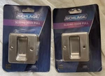 Two Sliding Pocket Door Pull Trimco SC990B 619 Satin Nickel Schlage Style New. Fixed Price $25.00.