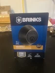 Brinks Deadbolt Single Cylinder Tuscan Bronze, Keyed One Side Door Lock Nos. Fixed Price $10.99.