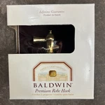 Baldwin Premium Robe Hook 3415-030 Harlequin Brass New. Fixed Price $17.50.