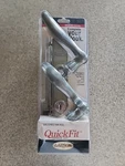 New Larson Quickfit Storm Door Handle / Set Brushed Nickel 20297817-. Fixed Price $39.95.