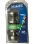 Schlage Hall & Closet Knob Passage Andover Satin Nickel FA10 619. Fixed Price $8.95.