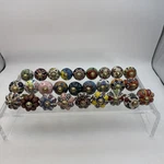 Drawer Knobs For Cabinet Furniture Pack Of 27 Multicolor Ceramic Handmade. Fixed Price $64.99.