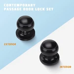 10 Pack Modern Door Passage Black Closet Knobs Non Locking. Fixed Price $77.55.
