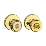 Kwikset Tylo Polished Brass Keyed Entry Door Knob Microban Antimicrobial. Fixed Price $14.99.