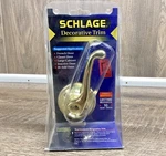 Schlage Lever Handle In Bright Brass F170V. Fixed Price $6.00.