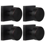 Coolnews 4 Pack Oil Rubbed Bronze Dummy Door Knobs Interior Single Sided Square. Fixed Price $109.07.
