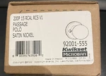 Kwikset 92001-555 Polo Passage Hall/closet Knob Satin Nickel. Fixed Price $6.00.