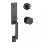 Baldwin FDSEAXCONCRR190 Seattle Full Dummy Handleset Modern Knob Matte Black Squ. Fixed Price $103.99.