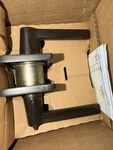 Emtek 5123HLORHUS10B Helios Lever Modern Rectangular Rosette - Oil Rubbed Bronze. Fixed Price $75.00.