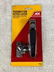 Ace Black Push Button Keyed Latch Fits 3/4 1-1/4 Thick Doors 5414776 New. Fixed Price $14.16.