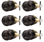 Probrico Oil Rubbed Brozne Door Knobs, Privacy Locks With Round Ball, 6PC. Fixed Price $59.99.