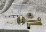 Baldwin Fd.tub.crr Tube Non-turning Two-sided Through-door Dummy Brass. Fixed Price $69.99.