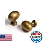 Beileiou Oval Antique Brass Cabinet Knobs, Zinc Alloy For Drawer Dress. Fixed Price $36.07.