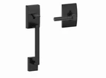 Schlage Matte Black Exterior Entry Door Handleset Model #FE285 622BRWCEN. Fixed Price $79.00.