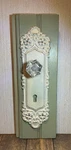 Shabby Chic French Country Decorative Vintage Cast Iron Door Knob Wall Hanger. Fixed Price $19.99.