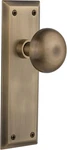 Elegant Warehouse New York Door Knob Set With Stylish Plate. Fixed Price $214.99.